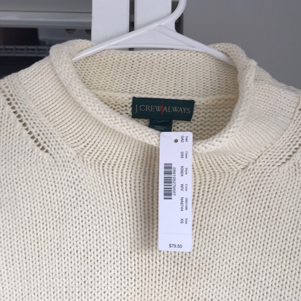 J. Crew Off-White Turtleneck, NWT - Picture 3 of 6
